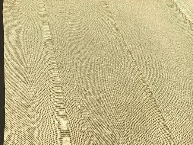 平和屋着物▽上質な小紋 単衣 紗線文 正絹 逸品 BAAT1158hv