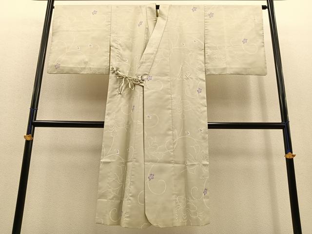 平和屋着物#道中着 単衣 ロング丈 花唐草文 やまと誂製 洗える着物 BAAT1596gt