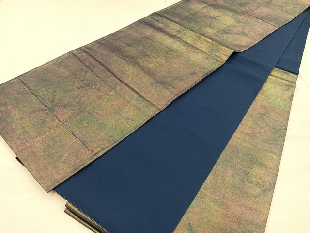 平和屋着物◎六通柄袋帯 霞文 引箔 正絹 逸品 BAAT1879if