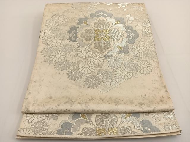 平和屋着物◎六通柄袋帯 唐織 正倉院花文 金銀糸 正絹 逸品 BAAT3426ui