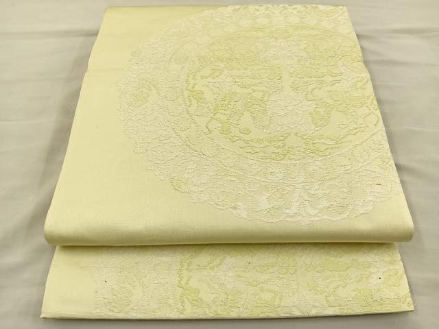 平和屋着物◎六通柄袋帯 唐織 狩猟文 正絹 逸品 BAAT3948xa