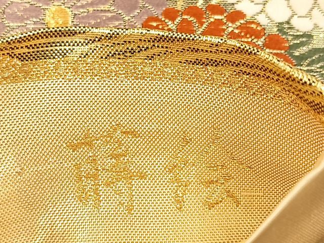 平和屋着物◎九百佐賀錦 六通柄袋帯 唐織 蒔絵 金糸 正絹 逸品 BAAT4793kg