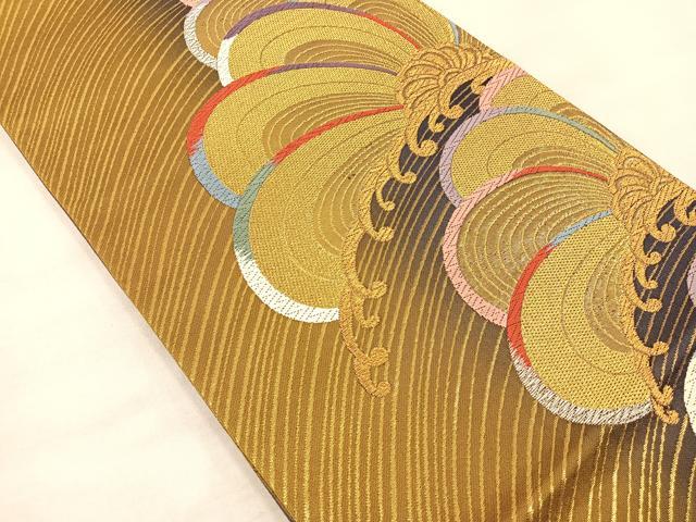 平和屋着物◎六通柄袋帯 唐織 皇華錦 金糸 正絹 逸品 BAAT4845hz