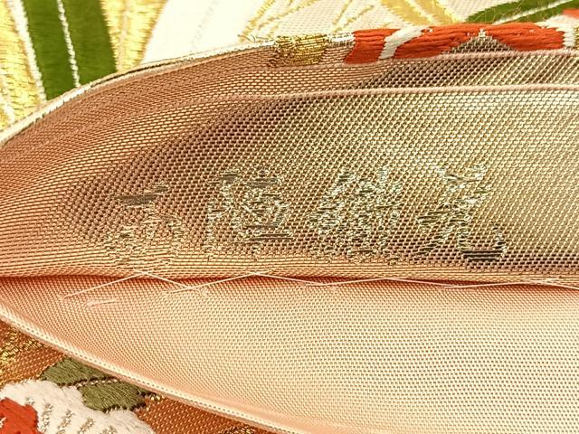 平和屋着物◎西陣 六通柄袋帯 唐織 雪輪花文 金銀糸 正絹 逸品 BAAT5587yt