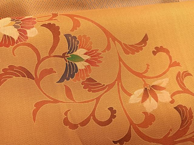 平和屋着物●訪問着 花唐草文 暈し染め 正絹 逸品 BAAT6755hv