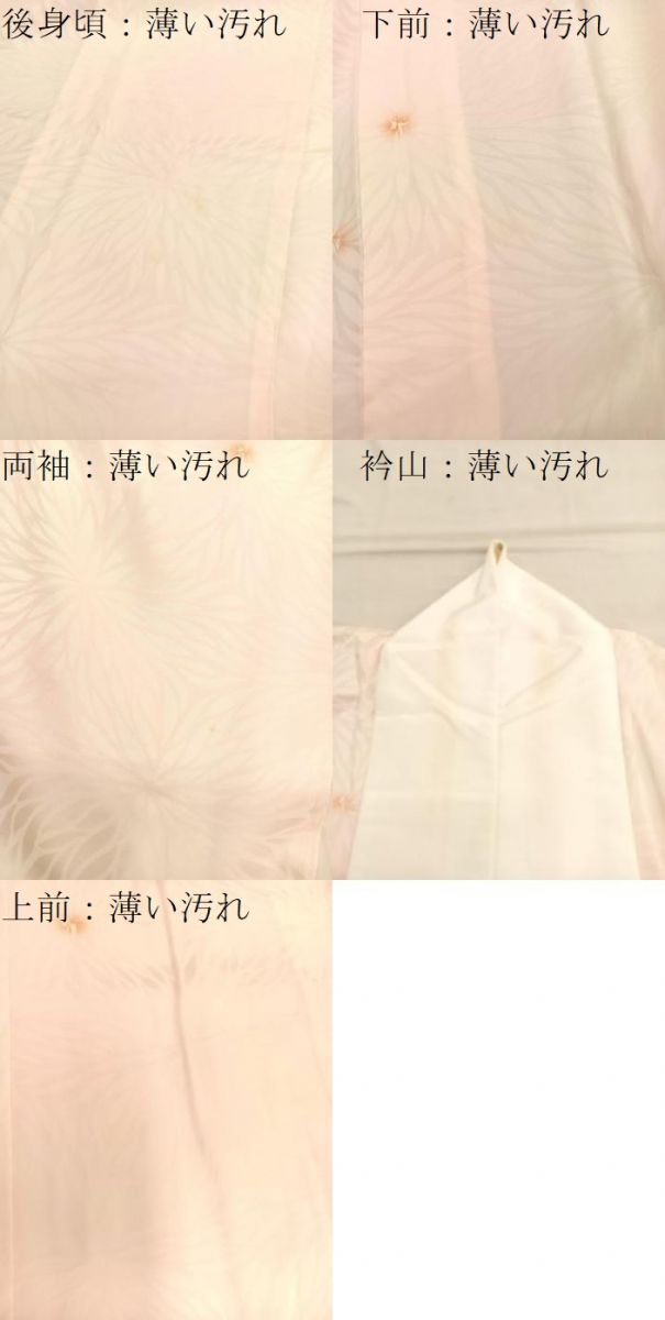 平和屋着物■長襦袢 無双仕立て 絞り 菊 暈し染め 正絹 逸品 BAAT7140hv