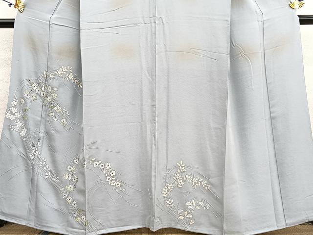 平和屋着物●訪問着 総刺繍 舞花文 さが美扱い 正絹 逸品 BAAT7238hv