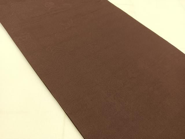 平和屋着物◎両面 六通柄袋帯 霞文 金銀彩 引箔 正絹 逸品 未使用 BAAT8176yc