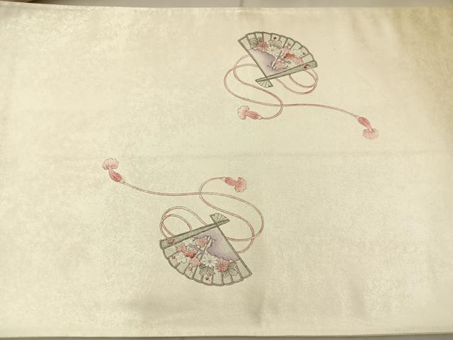 平和屋着物◎太鼓柄袋帯 手描き 人物花文 金糸 正絹 逸品 BAAT8811fc