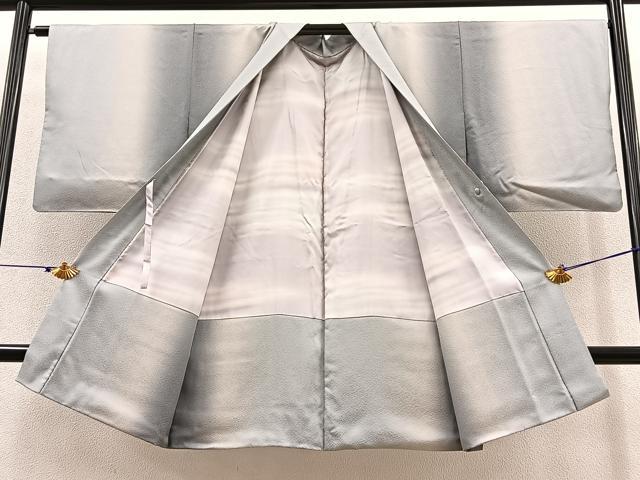 平和屋着物#道中着 ロング丈 暈し染め 正絹 逸品 BAAT8923gt