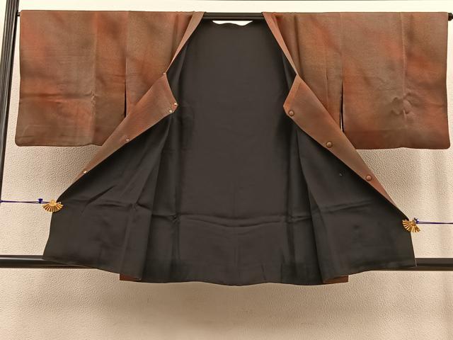 平和屋着物∞道行コート リバーシブル 暈し染め 正絹 逸品 BAAT8961gt