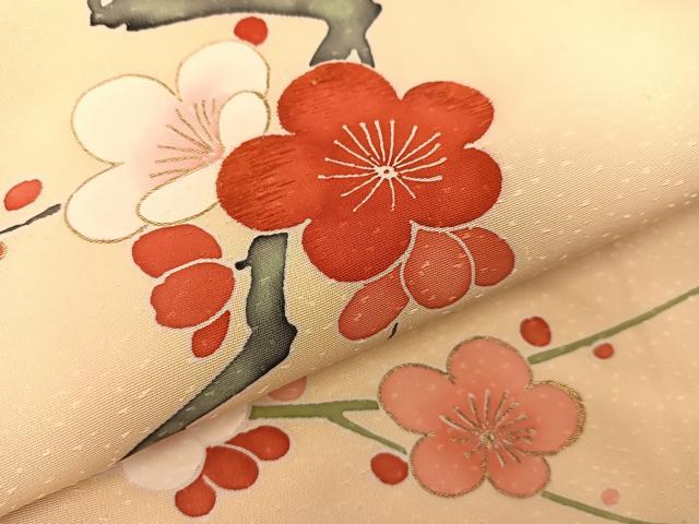平和屋着物#羽織 刺繍 枝梅 金彩 正絹 逸品 BAAT8963gt