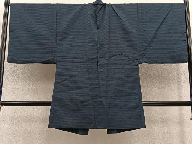 平和屋着物∞男性 長羽織 本場大島紬 100亀甲 総詰め 正絹 逸品 BAAT8982gt