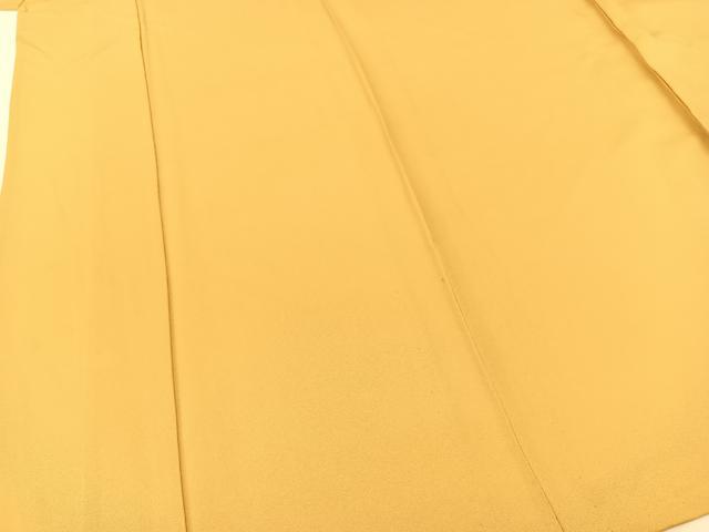 平和屋着物▽上質な色無地 単衣 檜垣地紋 飴色 正絹 逸品 BAAT9044yc