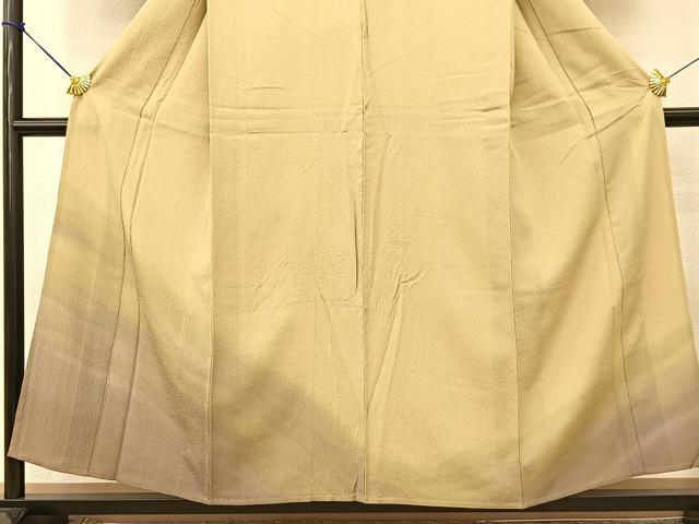 平和屋着物▽訪問着 単衣 霞文 暈し染め 正絹 逸品 BAAT9075yc