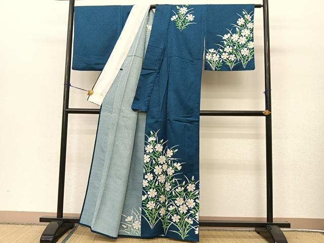 平和屋着物▽訪問着 単衣 撫子 金彩 洗える着物 BAAT9127yc