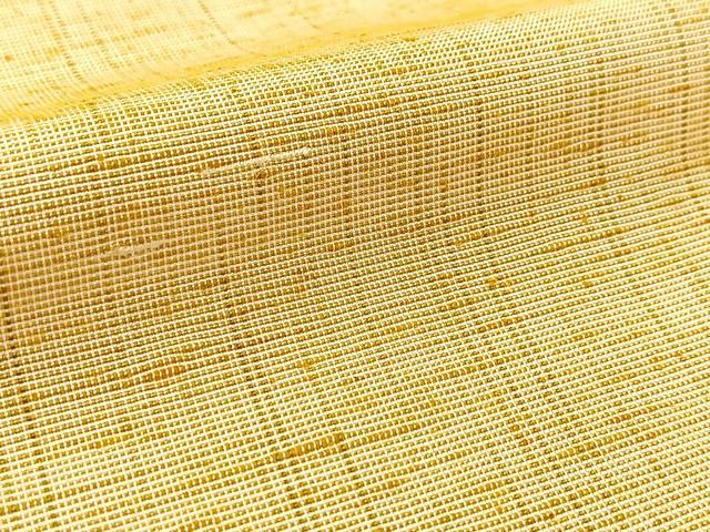 平和屋着物▽上質な紬 単衣 霞文 正絹 逸品 BAAT9146yc