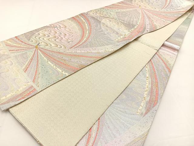 平和屋着物◎佐賀錦 六通柄袋帯 唐織 鳳凰 金銀糸 正絹 逸品 BAAT9836hj
