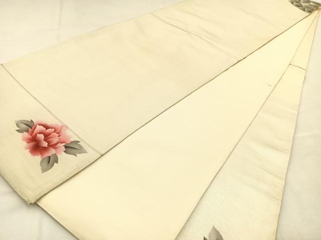 平和屋着物◎太鼓柄袋帯 花鳥文 金彩 正絹 逸品 BAAT9938hj