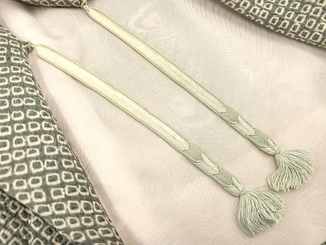 平和屋着物∞羽織 総絞り 蔦の葉文 正絹 逸品 BAAU0020gt