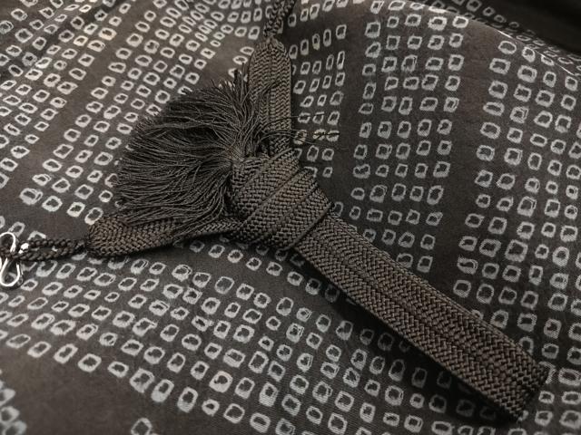 平和屋着物∞男性 長羽織 紬 縞 正絹 逸品 BAAU0027gt