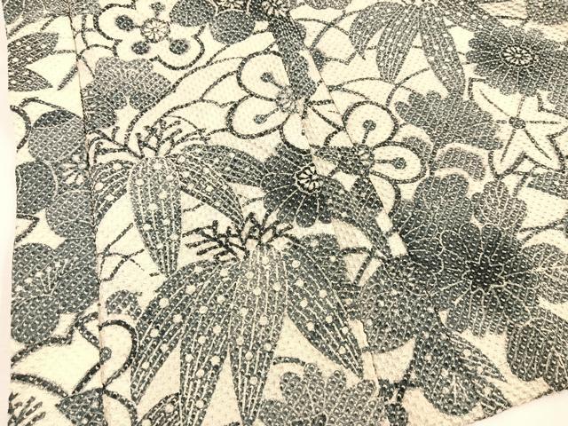 平和屋着物#名門 藤娘きぬたや・総絞り 羽織 草花尽くし 正絹 逸品 BAAU0040gt