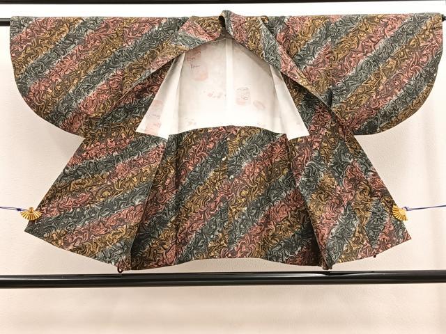 平和屋着物∞道中着 墨流し文様 正絹 逸品 BAAU0056gt