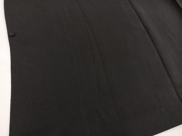 平和屋着物#道行コート ロング丈 リバーシブル ふくれ織 流線文 暈し染め 正絹 逸品 未使用 BAAU0086gt