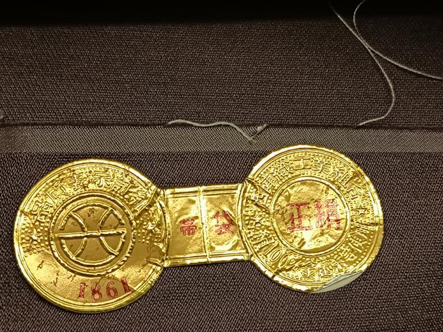 平和屋着物◎西陣 六通柄袋帯 向かい鳳凰花文 金銀糸 証紙付き 正絹 逸品 BAAU1534hv