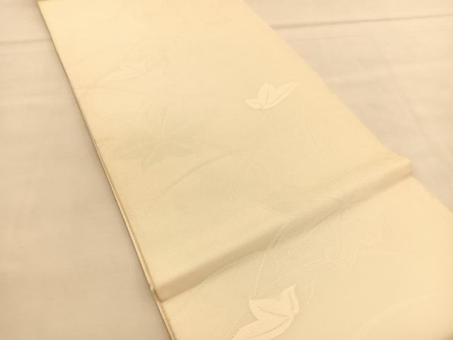 平和屋着物*夏物 六通柄袋帯 楓 銀糸 正絹 逸品 BAAU1677hv