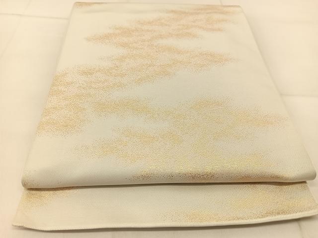 平和屋着物◎六通柄 本袋帯 霞文 金糸 正絹 逸品 BAAU2335yc