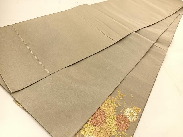 平和屋着物◎太鼓柄袋帯 吉祥花文 金銀糸 正絹 逸品 BAAU2374yc