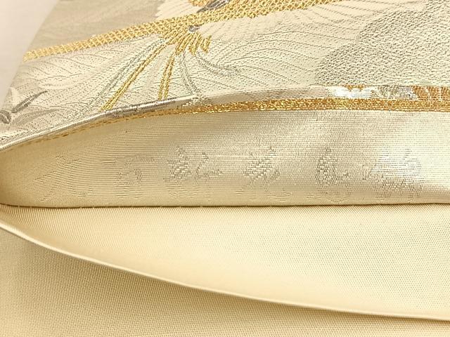 平和屋着物◎六通柄袋帯 九百新花鳥錦 菱天井吉祥花鳥文 金銀糸 正絹 逸品 BAAU2847yc