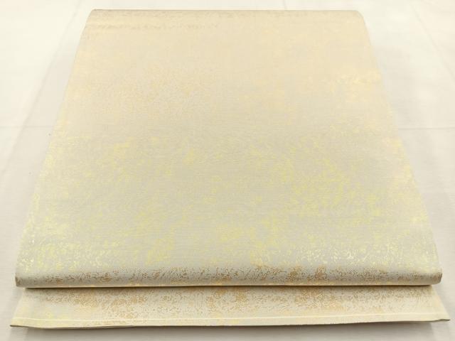 平和屋着物◎六通柄袋帯 金彩 引箔 正絹 逸品 BAAU3038hj