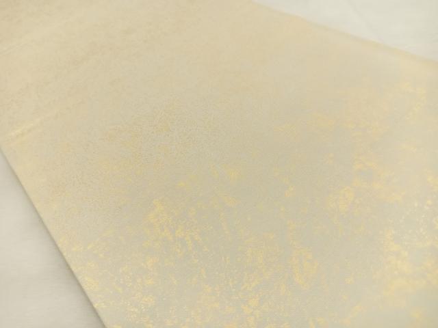 平和屋着物◎六通柄袋帯 金彩 引箔 正絹 逸品 BAAU3038hj