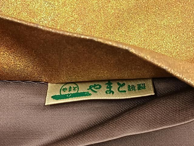平和屋着物◎全通柄袋帯 金彩 引箔 やまと誂製 正絹 逸品 BAAU3056hj