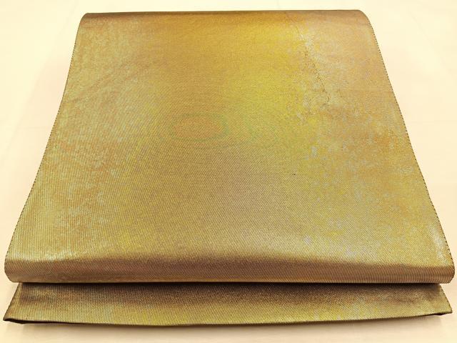 平和屋着物◎六通柄袋帯 引箔 正絹 逸品 BAAU3090hj
