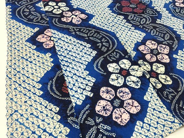 平和屋着物∴夏物 浴衣 有松鳴海絞り 梅 綿 逸品 BAAU3425hj