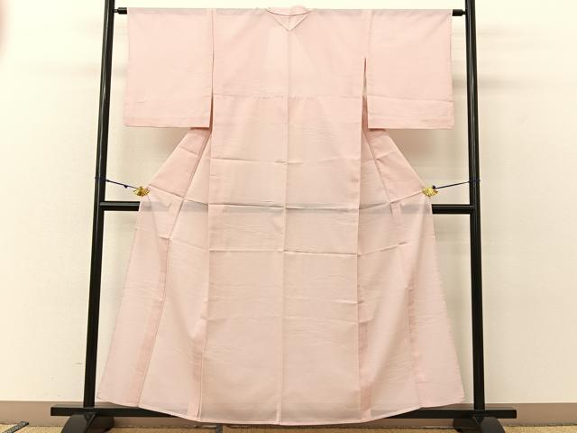 平和屋着物*夏物 小紋 絽 露芝文 洗える着物 BAAU3432hj