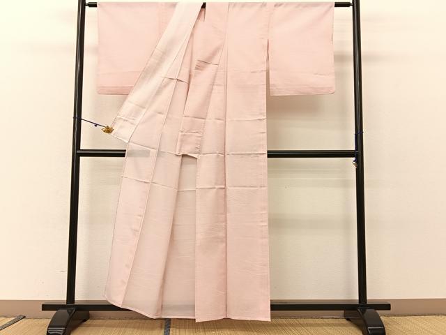 平和屋着物*夏物 小紋 絽 露芝文 洗える着物 BAAU3432hj