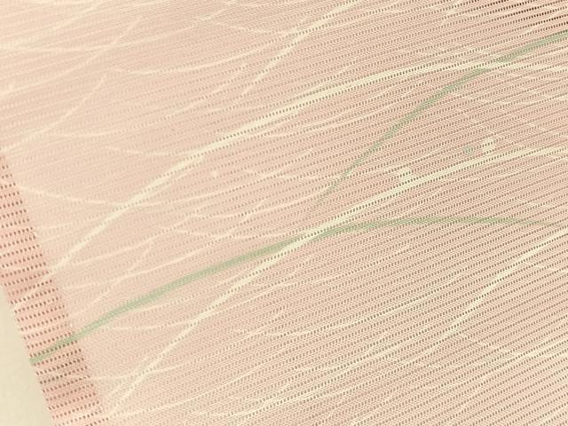 平和屋着物*夏物 小紋 絽 露芝文 洗える着物 BAAU3432hj