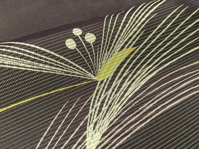 平和屋着物*夏物 小紋 絽 草花文 洗える着物 BAAU3446hj