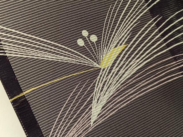 平和屋着物*夏物 小紋 絽 草花文 洗える着物 BAAU3446hj