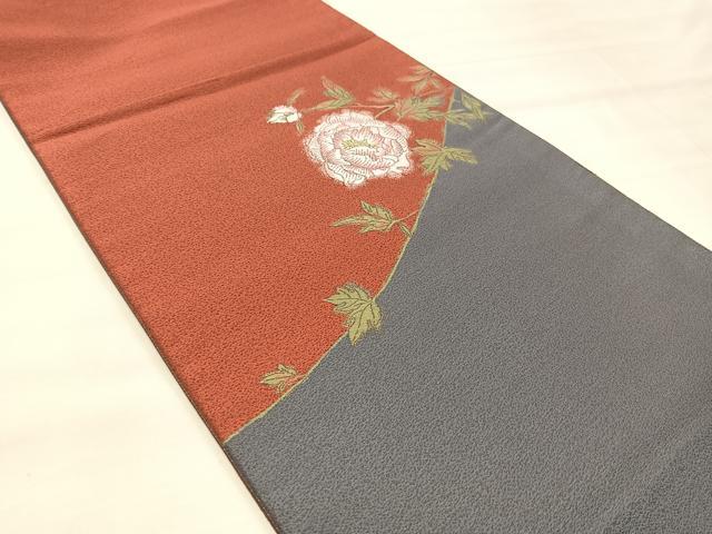 平和屋着物◎太鼓柄袋帯 枝花文 正絹 逸品 BAAU4008mz
