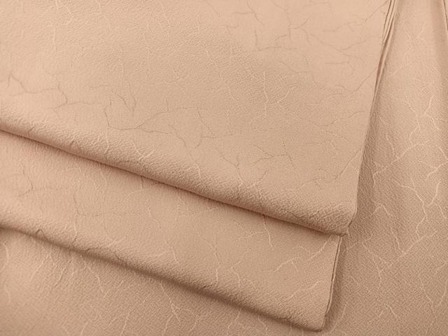 平和屋着物●上質な色無地 洒落柿色 三越扱い 正絹 逸品 BAAU4341mz