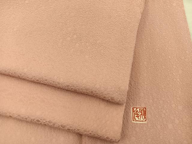 平和屋着物●上質な色無地 ときから茶色 正絹 逸品 BAAU4503mz