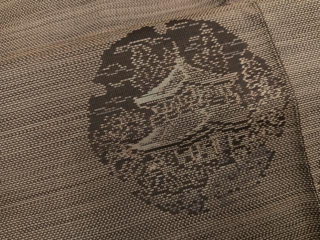 平和屋着物●本場大島紬 金閣寺 正絹 逸品 BAAU4634gt