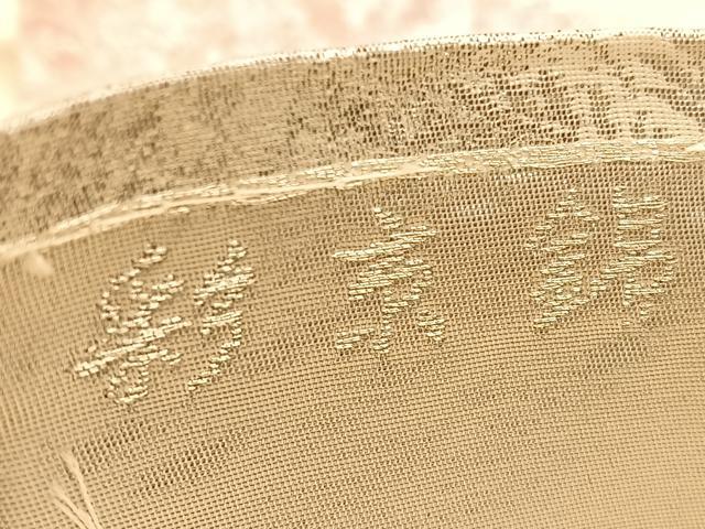 平和屋着物◎西陣 六通柄袋帯 プラチナ箔二重引 彩京錦 風景文 正絹 逸品 BAAU5195hv