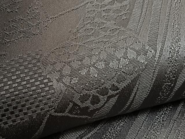 平和屋着物●H・L(アッシュエル) HENRI-LUC CHAPUIS 両面 全通柄袋帯 破れ色紙花文 BAAU5323hv