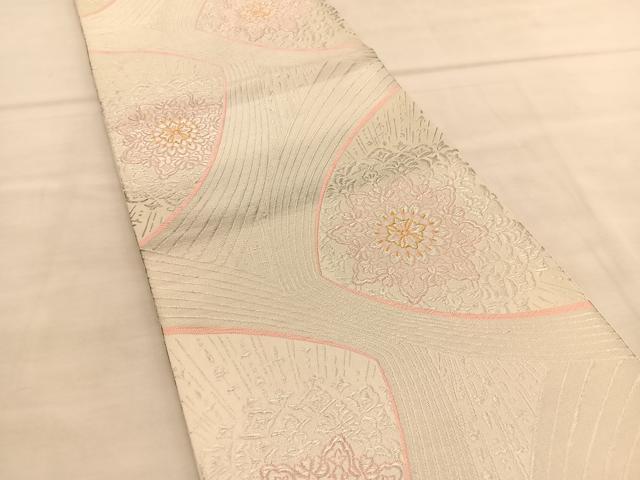 平和屋着物◎六通柄袋帯 正倉院花文 金銀糸 正絹 逸品 BAAU5513hv